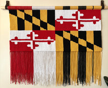 Load image into Gallery viewer, Macrame Maryland Flag