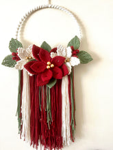Load image into Gallery viewer, Christmas Poinsetta Wreath