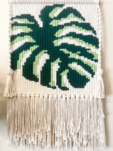 Load image into Gallery viewer, Monstera Leaf Macrame Tapestry Wall Decor