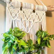 Load image into Gallery viewer, Macrame wall art plant holder