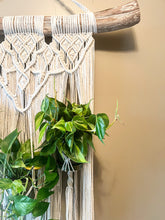 Load image into Gallery viewer, Macrame wall art plant holder