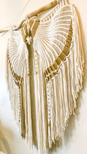 Load image into Gallery viewer, Gold Accent Macrame Angel Wings