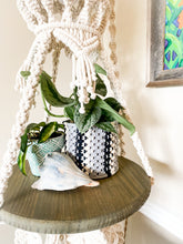 Load image into Gallery viewer, The Cutest Little Macrame Houseplant Basket
